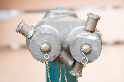 Close-up of old faucet