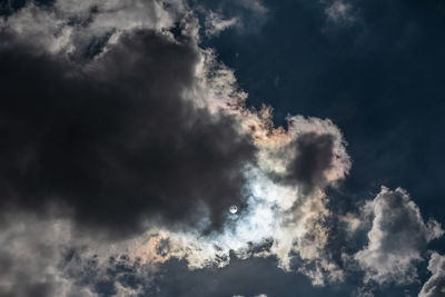 Low angle view of clouds in sky