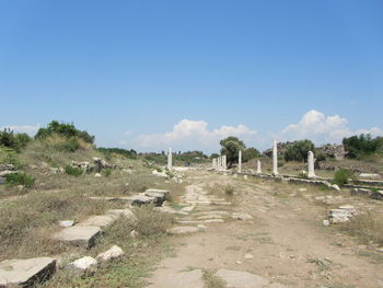 View of old ruins