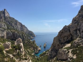 Massif des calanques against sky