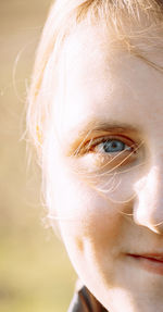 Close-up of young woman