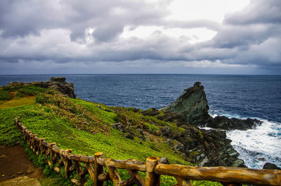 Scenic view of sea against sky