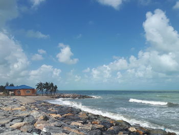 Scenic view of sea against sky