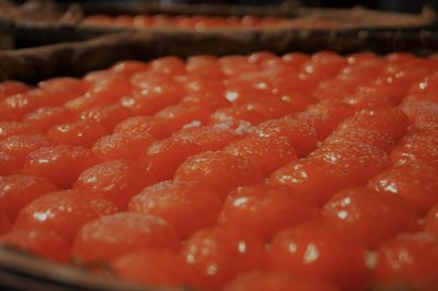 Close-up of strawberry for sale in market