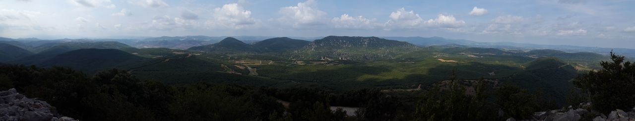 Panoramic view of landscape against sky