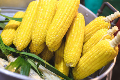 Close-up of yellow for sale in market