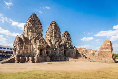 View of temple against cloudy sky