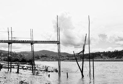 Scenic view of river against sky