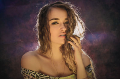Portrait of young woman