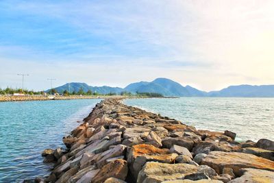 Scenic view of sea against sky