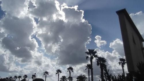 Low angle view of cloudy sky