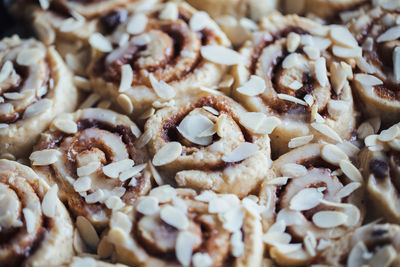 Close-up of cinnamon rolls