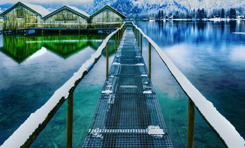 Pier over lake