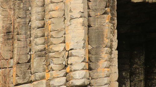 Close-up of stone wall