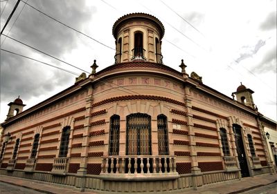 Low angle view of building against sky