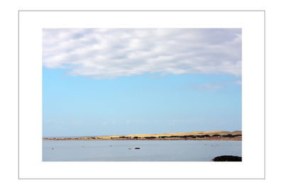 Close-up of sea against sky