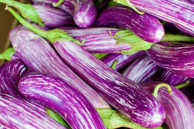Full frame shot of purple for sale at market stall