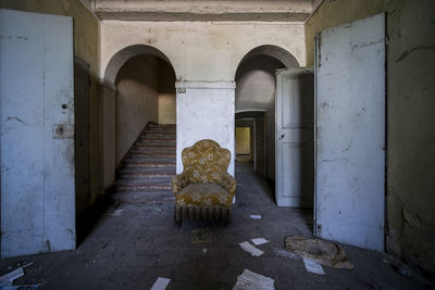 Corridor of old building