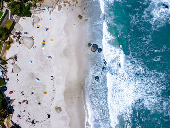 Aerial view of beach