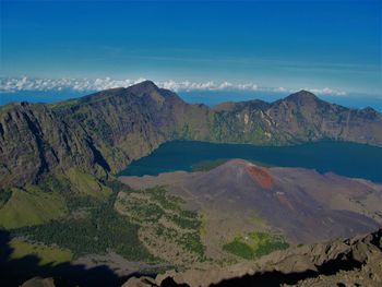 Mount rinjani is a mountain located on the island of lombok, west nusa tenggara. 