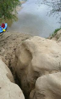 Rocks in water