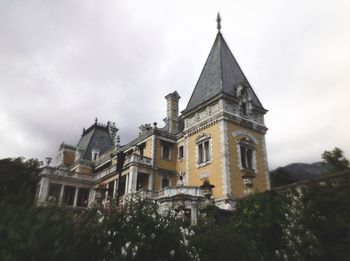 Low angle view of historic building