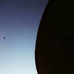 Low angle view of tree against clear sky