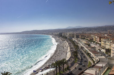 View from the top of nice waterfront