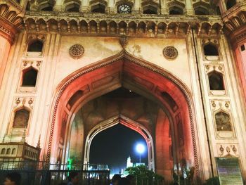 Low angle view of historical building