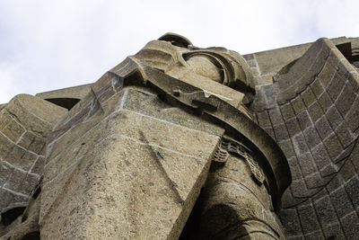 Low angle view of built structure against sky