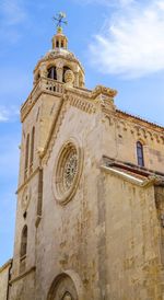 Low angle view of bell tower