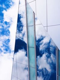 Low angle view of cloudy sky