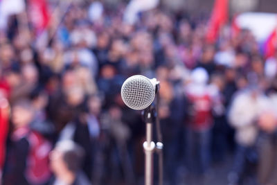 Close-up of crowd