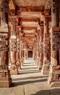 Corridor of historic building