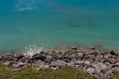 Scenic view of sea shore