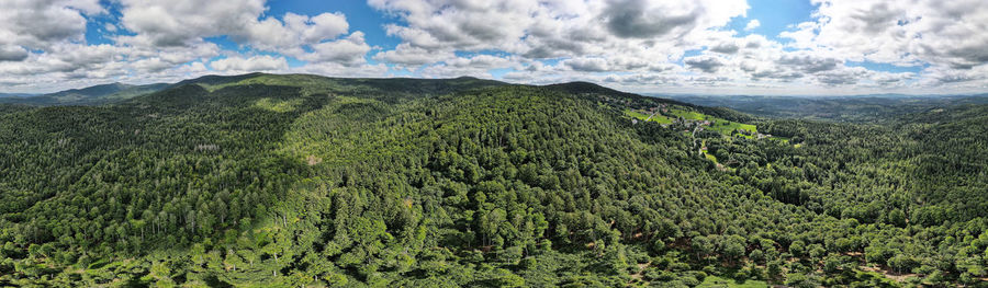 Panoramic view of landscape against sky