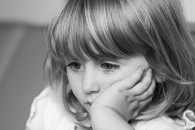 Close-up portrait of girl