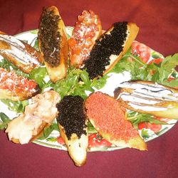 Close-up of strawberries in plate on table