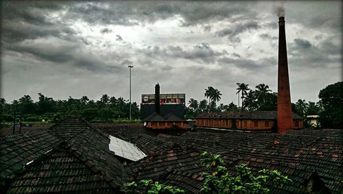 Built structure against cloudy sky