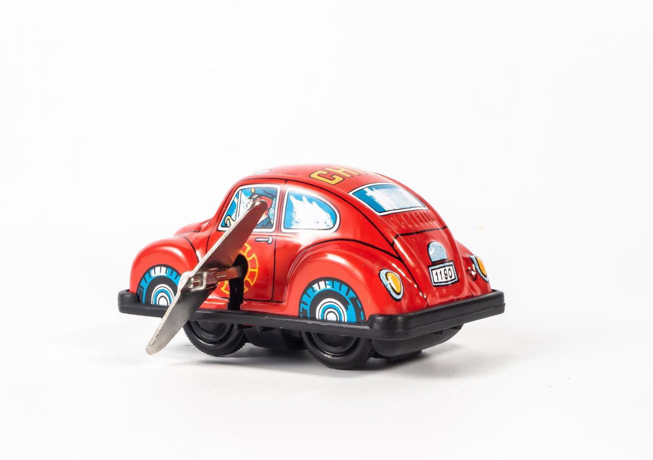 TOY CAR ON WHITE BACKGROUND