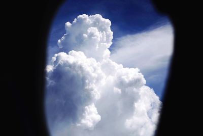 Low angle view of cloudy sky