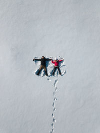 People skiing on snow