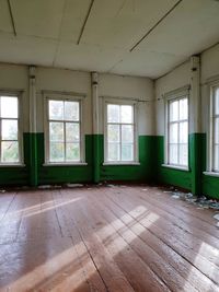 Abandoned school interior