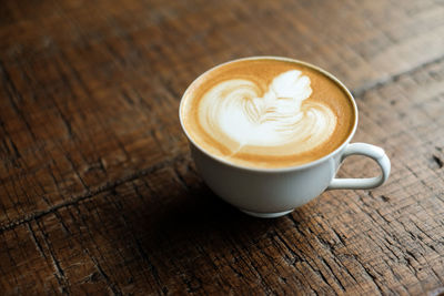 Close-up of coffee on table