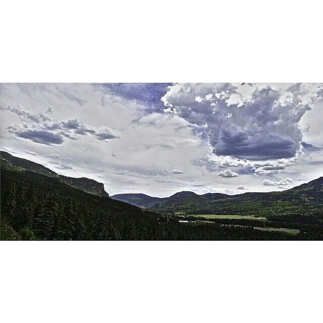 transfer print, mountain, tranquil scene, scenics, tranquility, auto post production filter, mountain range, sky, beauty in nature, landscape, nature, cloud - sky, idyllic, non-urban scene, lake, copy space, cloud, outdoors, day, no people