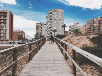 View of bridge in city