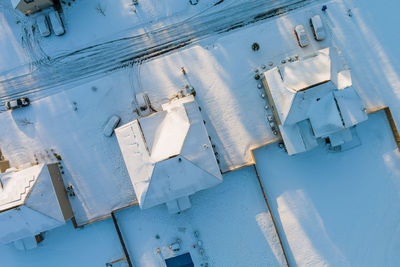 High angle view of beach