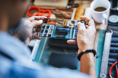 Man working at workplace