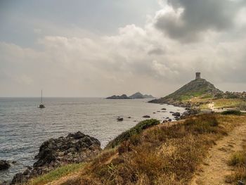 Scenic view of sea against sky