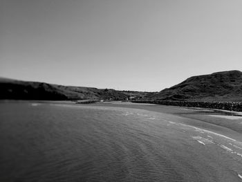 Scenic view of landscape against clear sky